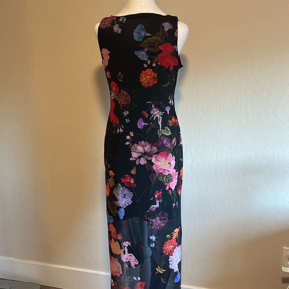 Nymph Garden Sheer Column Maxi Dress, Blackmilk size medium - Picture 8 of 11